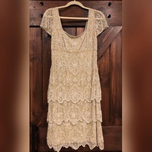 Beaded evening dress